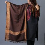 Kashmiri Shawl For Girls Wool Shawls Warm Shawl Winter Shawl Chader Dupattas, Stoles & Shawls Blue-Black-Brown-Golden-Red - Image 6