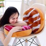 Imported Quality 3D Cute Donuts Pillow Chocolate Donuts Plush Macaron Food Cushion Nice Bottom Cushion Nap Pillow Doughnut Back Cushion Pillow Saddle Car Set Plush Toys Kids Gift Home Textiles Decorations - Image 6