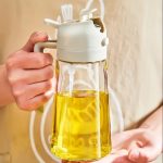 2in1 Olive Oil Sprayer Bottle Kitchen high-pressure Sprayer Bottle Leak-proof BBQ Air Fryer Sprayer Oil Camping Cookware Tool 450ml - Image 5