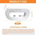 New Style Fridge Locks for Kids and Toddlers, No Tools Need or Dril, Child Proof Refrigerator Lock, Sealing Strip, Automatically Lock While Closing The Door - Image 5
