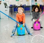 Kids Travel Trunki Suitcase Evergreen Fun Case Baby Bag School Bag Trunk Case Bag Luggage with Wheels Toy Storage All In One - Image 3