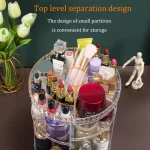 360° Rotating Makeup Organizer Stand - Cosmetic Holder Acrylic - Image 4