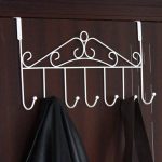 Big Size Over Door Metal Hanger Stand With 7 Hooks Kitchen Accessories Bedroom And Bathroom, Hanging Clothes Organizer Stand Rack , coated hangers , Hanging Storage Rack for Hat, Coats, Purses, Scarves, Clothes, Jackets, Belt, Bedroom, Bathroom, Clos - Image 6