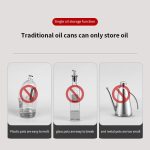 High Quality Oil Filter Pot Strainer Pot Stainless Steel Grease Strainer Oil Storage Pot Oil - Stainless Steel Oiler Tank Container Grease Keeper with Filter Dust Lid Non slip Handle for Frying Oil and Cooking Grease - Image 4