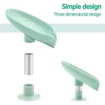 Newstyle Leaf Shape Soap Box Drain Soap Holder Box Bathroom Shower Soap Holder Dish Storage Plate Tray Bathroom Supplies Bathroom Gadge - Image 7