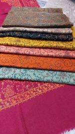 Winter Hand Made Kashmiri Shawl / Stoler With Embroidery Work - Image 6
