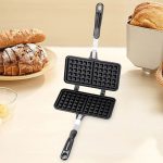 Double Sided Waffle Maker, Rectangle Shape Non-Stick Waffle Mold Baking Pan Making Tool - Image 5