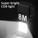 Mini LED Portable Keychain Flashlight Multifunction COB Work Light USB Rechargeable Strong Magnet Outdoor Camping Lantern MultiFunction COB Rechargeable Keychain Light Mini Flashlight Portable Pocket Work Light With Touch sensitive Electric Lighter - Image 3