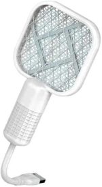 Mini Mosquito Killer Lamp 2 in 1 Multicunctional Angle Portable Bug Zapper Electric USB Rechargeable Mosquito Fly Bat Swatter - Image 3