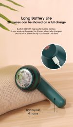 Electric Lint Remover for Clothes | Portable & Rechargeable Fuzz Trimmer with Charging Cable | Sweater Fabric Carpet Blanket Pellet Remover | Cleaning Fluff Remover for Household Use | lint remover machine | Cheap Affordable and Trending - Image 5