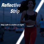 Slim Waterproof Running Belt Fanny Pack with Keychain & Zipper Pocket –Waist Pouch with Reflective Strip, Touch Screen Window, Sweatproof Sports Gear for Men & Women, Ideal for Mobile, Money, AirPods, Gym, Running, Hiking, Walking – Fits All Smartphone - Image 7