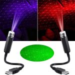 Universal LED Car Roof Star Night Lights Mini LED Starry Sky Night Projector Light Interior Ambient Atmosphere Galaxy Lamp Decoration Light USB Plug Galaxy Lamp USB Decorative Lamp, Galaxy Star Projection Portable Auto Roof Lights for Car Interior Ceiling - Image 6