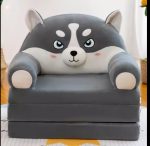 3 layer Cute Children seat kids cartoon sofa Foldable Sofa bed 2in1 - Image 4