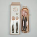 Tawakkal Mart 2 Pcs Baby Utensils Spoon Fork Set with Travel Safe Toddler Babies Children Feeding Training Easy Grip Heat Resistant Flexible Soft Perfect Self Learning No Ratings - Image 8