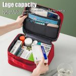 Travel Pharmacy Medicine Bag Empty First Aid Bag Large Medicine Box Portable Medicine Storage Bag for Home Travel