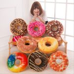 Imported Quality 3D Cute Donuts Pillow Chocolate Donuts Plush Macaron Food Cushion Nice Bottom Cushion Nap Pillow Doughnut Back Cushion Pillow Saddle Car Set Plush Toys Kids Gift Home Textiles Decorations - Image 7