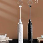 High Quality Coffee Beater and Egg Whisker, Rechargeable USB Connect, Milk Frothier & Former, Egg Beater, Cake Beater, Portable Hand Beater & Mixer, 2 in 1 Electric Egg Beater Coffee - USB Adjustable Electric Blender - Image 5