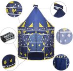 Kids Tent Toy Princess Playhouse - Toddler Play House Pink And Blue Castle for Kid Children Girls Boys Baby Indoor & Outdoor Toys Foldable Playhouses Tents with Carry Case Great Birthday Gift Idea Princess castle tent house - Image 2