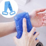High Quality Back Cleaning Shower Strap, Silicone Back Scrubber Soft Bath Towel Bath Belt - Image 4