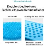 High Quality Back Cleaning Shower Strap, Silicone Back Scrubber Soft Bath Towel Bath Belt - Image 5