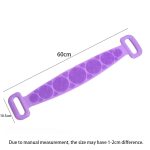 High Quality Back Cleaning Shower Strap, Silicone Back Scrubber Soft Bath Towel Bath Belt - Image 6