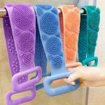 High Quality Back Cleaning Shower Strap, Silicone Back Scrubber Soft Bath Towel Bath Belt - Image 6