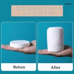 Compressed Bath Towel Tablets Pure Cotton Disposable Dehydrated Compact Compressed Towels - Image 3