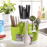 Multifunctional Kitchen Storage Rack Organizer for Knives, Forks, Spoons, and Chopsticks