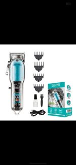 Daling Transparent LCD Electric Hair Trimmer | USB Rechargeable | Professional Grooming