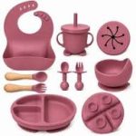 8PCS SILICONE BABY FEEDING SET 👶💖 - Image 2