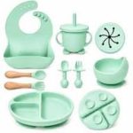 8PCS SILICONE BABY FEEDING SET 👶💖