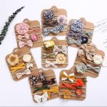 Product details of 3/5/6 Pcs/Set Baby Girl Headband Bows Elastic Hair Band Solid Color Kids Turban Hair Accessories Material:Polyestersize:About 15x9cmPackage including: 5pcs Hair Band