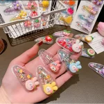 6 pcs baby clip and hair aceessories
