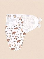 Newborn Sleeping Bag Cotton Baby Swaddle Wrap Adjustable Newborn Sleepsack Hat Set Anti-kick Swaddle Warm Soft Blanket - Image 2