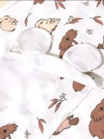 Newborn Sleeping Bag Cotton Baby Swaddle Wrap Adjustable Newborn Sleepsack Hat Set Anti-kick Swaddle Warm Soft Blanket - Image 3