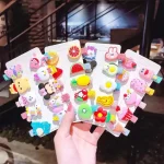 10 pcs Unicorn Ice Cream Hair Clips Set Baby Hairpin For Kids Girls Toddler Barrettes Hair Accessories - Image 4