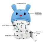 Tawakkal Mart Bunny Baby Glove Teether Silicone Teething Mitten Soft Teether - Image 3