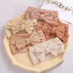 Lovely Baby Headband Turban Flower Bow Elastic Kids Toddler Hair Band Hair Accessories - Image 2