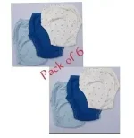 GP Baby Multicolors Nickers Pack of 6[RANDOM COLOUR+RANDOM DESIGNS]