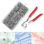 Metal Body Snap Button Kit With Hand Pressure Pliers 50pcs Snaps , Metal Snaps For Sewing, Sewing Snaps For DIY Crafts Clothes Hats. - Image 2