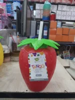 TANGO Fruit Tumbler 850ml – Reusable Plastic Drink Cup with Straw – BPA-Free Kids & Party Juice Cup – Strawberry, Pineapple & Grape Design - Image 2