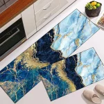 Dazzin - 2pcs Kitchen Runner Mat Non Slip Super absorbent Bedroom Long Bedside Area Rug Soft Washable Carpet Bathroom Entrance Doormat - Image 3