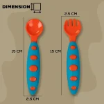 Tawakkal Mart Baby Spoon And Fork Set | Spoon For Babies | Fork For Babies | Spoon And Fork Set For Kids, Infants And Children's - Image 3