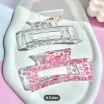 4 Pcs Pink Large Hair Claw Clips 3.4" Non-slip Big Square Matte for Women Girls, Strong Hold Banana Clips for Thick Thin Hair - Image 3
