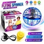 Flying Nova Pro Ball Spinner - New High-Speed LED Light-Up Flying Disc Toy for Kids, Unisex, Stable Flight, Precision Performance, Indoor/Outdoor Play - Image 2