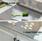 Food grade stainless steel cutting board/chopping board/CounterTop. No Microplastic. No Smell. perfect for dough kneading, for cutting fruits vegetables, cutting board,Meat, Fish (Collect free shipping voucher then place your order) - Image 3