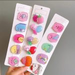 GP 5Pcs/Set Lovey Cartoon Hair Clips Acrylic Children Hairpins Kids Fashion Barrette Girls Hair Accessories - Image 2