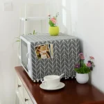Protect Your Microwave: Dustproof Fabric Microwave Oven Cover with Bonus Storage Pockets - Image 5