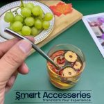 Stainless Steel Drinking Straw Spoon Tea Filter Detachable Reusable Metal Straws - Image 4