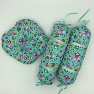 imgi_49_aaf7396e3a86a88d1f7ae267c36d7291 GP Newborn Baby 3 Pcs Pillow Set - 1 Headshaper Pillow and 2 Sided Cushions Bolsters Best For Head Making Crib Bedding Bed Cot Infant Newborn Toddler Sleeping Pillows Set Gaddi Sleeping Bag Carry Nest Bassinet Gift Present - Image 1